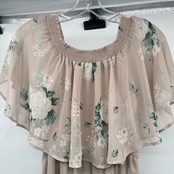 Show Me Your Mumu Womens Floral Maxi Dress Short Sleeve Multicolor Size Large - Picture 6 of 9